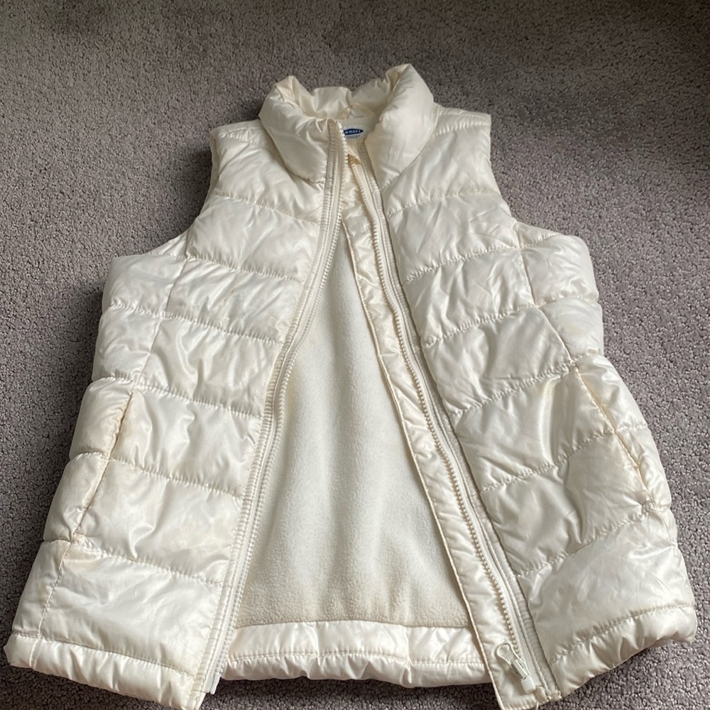 White kids vest